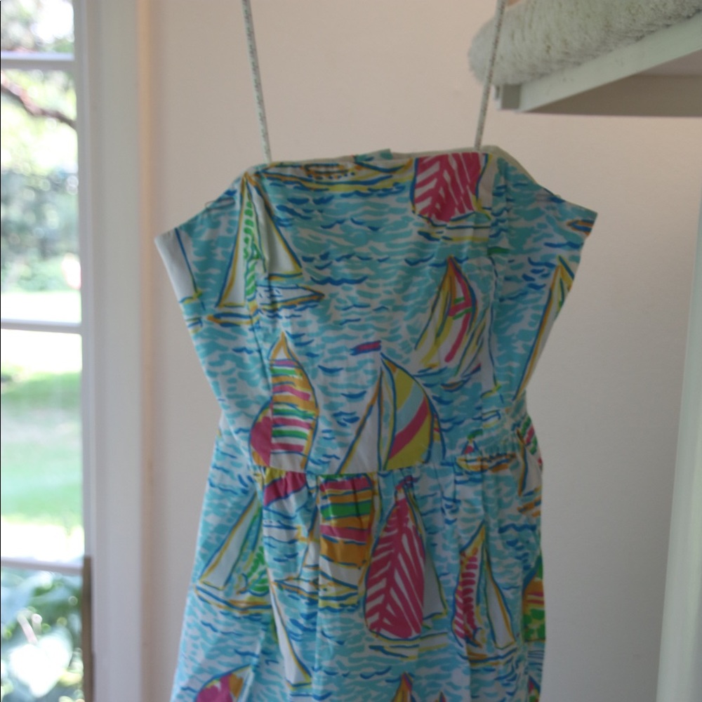 Lily Pulitzer strapless dress!